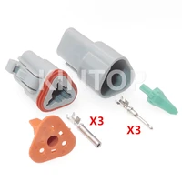 1 set 3 pins auto wire connector dt06 3s dt04 3p car plastic housing sealed socket automobile parts