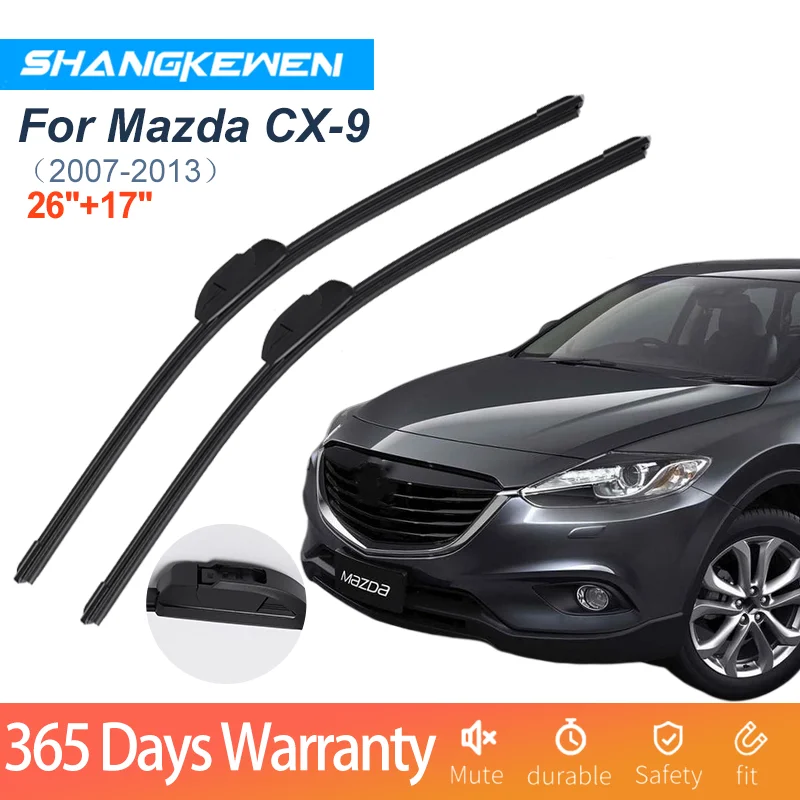 

Car Wiper Blade For Mazda CX-9 Universal Frameless Noise Reduction Silicone Windshield Rubber ShangKeWen Wiper Mazda Accessories