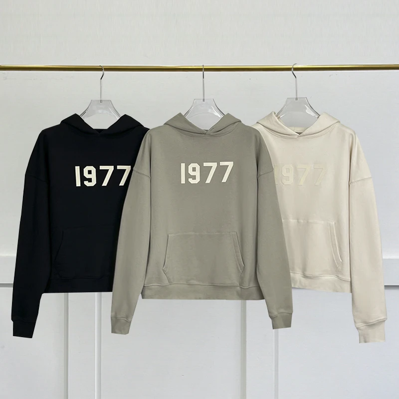 

Fashion Essentials Hoodies Sweatshirts Flocking Printing Letters High-Quality Men Women Hip Hop Oversized Fleece Hoodie