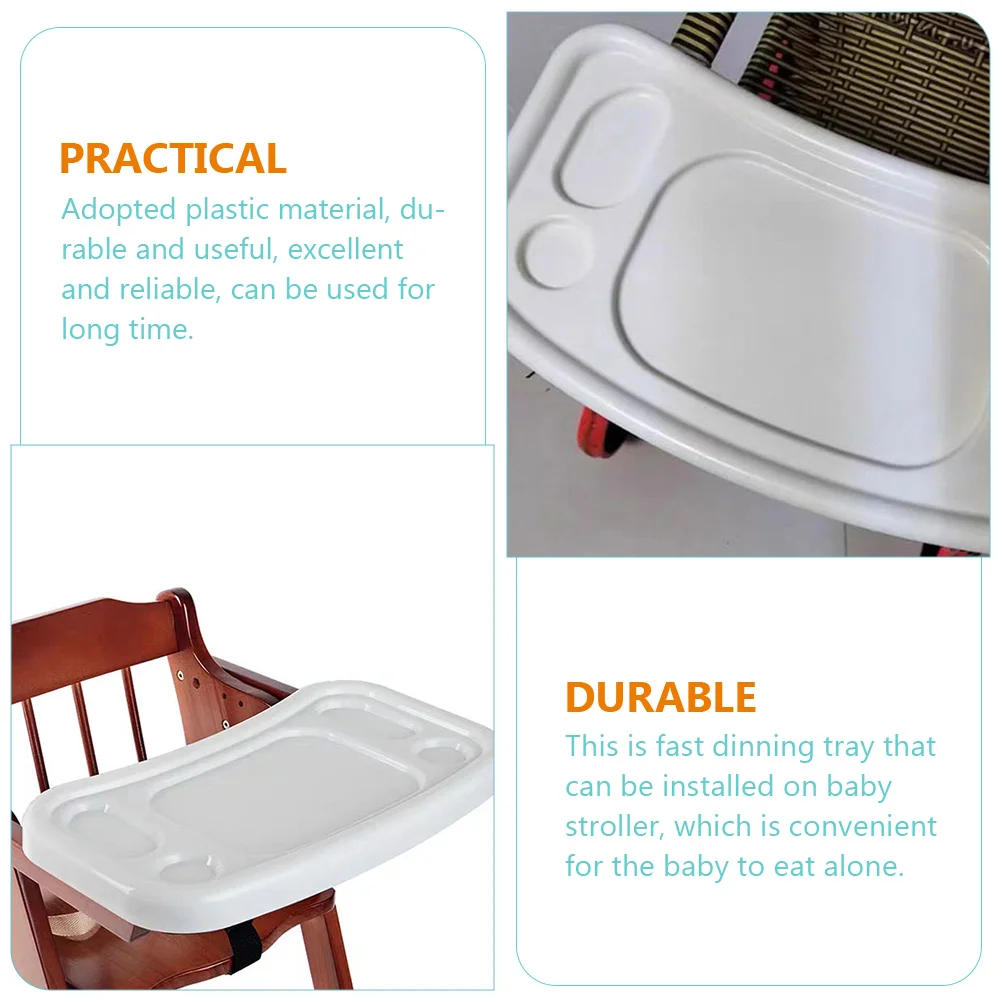 High Chair Tray Universal Stroller Tray Baby Stroller Tray Children Stroller Plastic Tray images - 6
