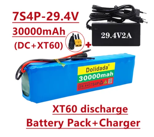 Литий-ионный аккумулятор 7s4p 2022 mAh 30000 v 27 4 для велосипеда и скутера электрический