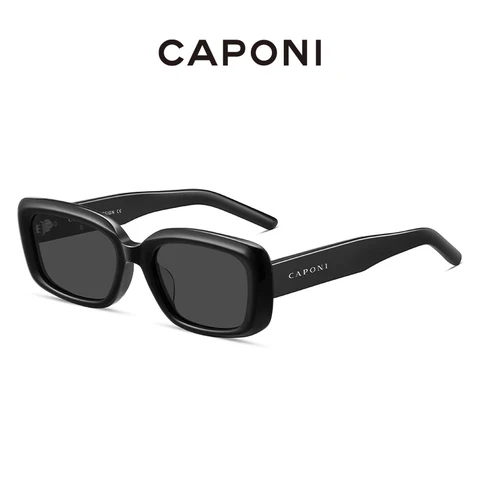 CAPONI Солнечные очки женские, аксессуар от солнца, в прямоугольной оправе, поляризационные, с защитой UV400 CP7573