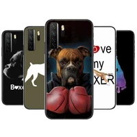 boxer dog black soft cover the pooh for huawei nova 8 7 6 se 5t 7i 5i 5z 5 4 4e 3 3i 3e 2i pro phone case cases