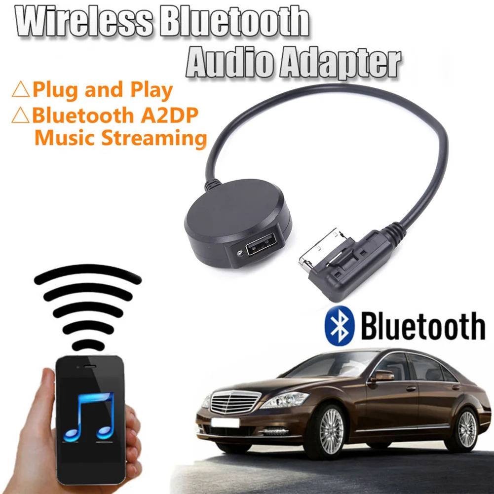 

1 шт. автомобильный беспроводной Bluetooth адаптер USB музыкальный AUX кабель для Mercedes-Benz MMI Bluetooth A2DP музыкальный адаптер запчасти