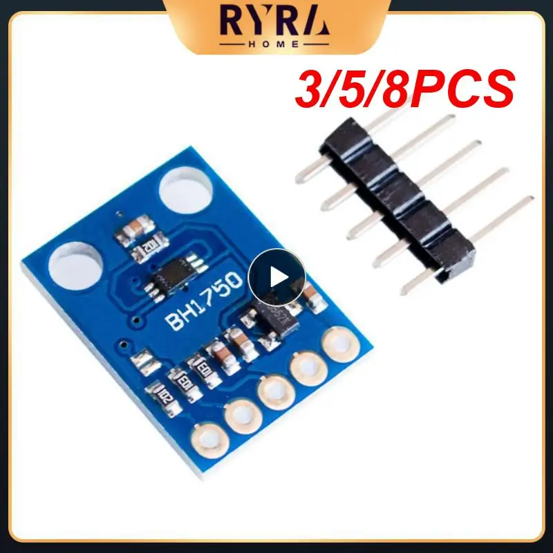 

3/5/8PCS High-precision Gy-302 Bh1750 Light Intensity Illuminance Module Digital Output Built-in 16bit Ad Converter Bh1750 Chip