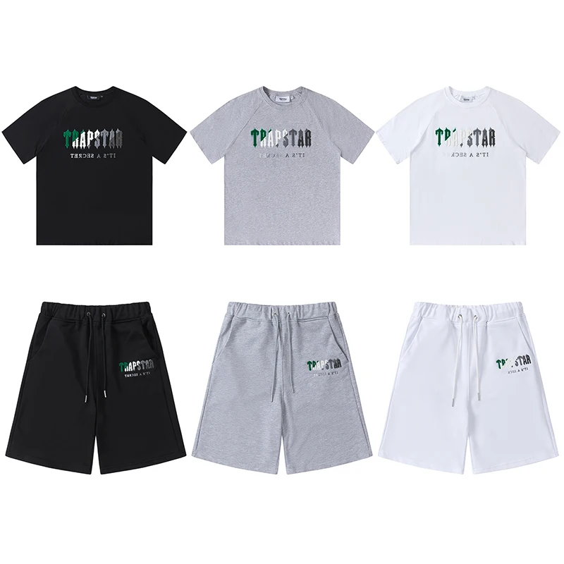 

2023ss Green Towel Embroidery T-Shirt Men Women High Quality Tee Tops Short Sleeve Summer Shirts foe men