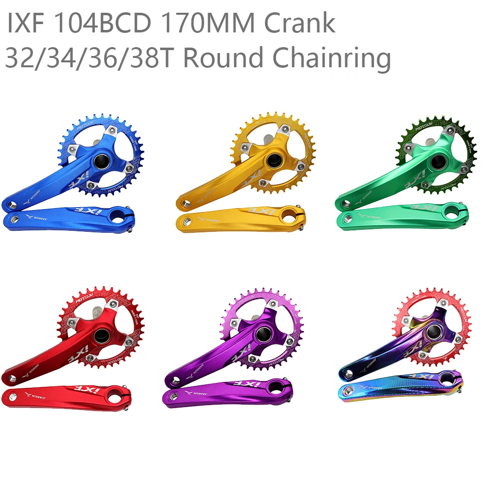 IXF MTB дорожный велосипед 170 мм 104 BCD кривошипная головка 32/34/36/38T круглая звездочка
