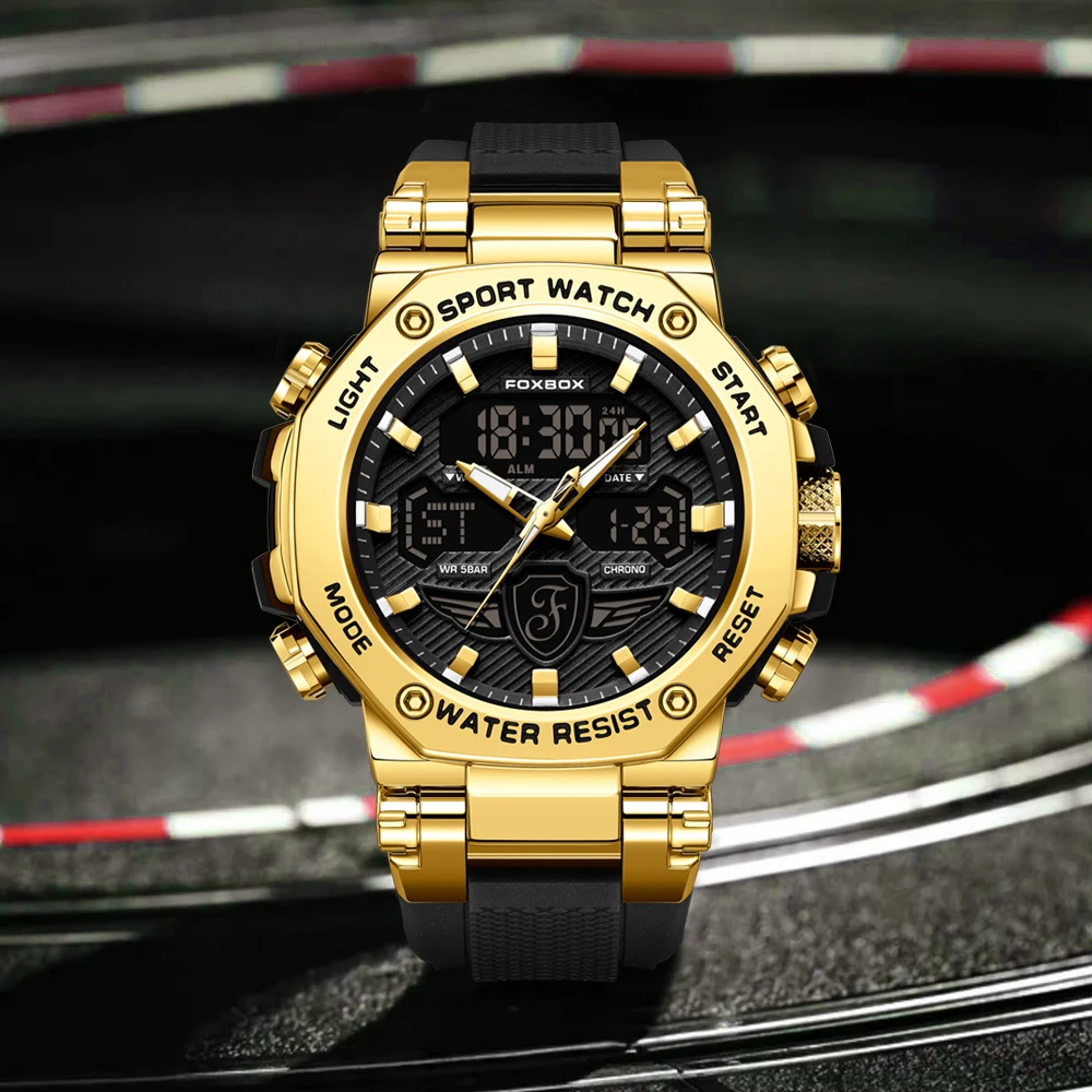 Часы наручные LIGE Youth Мужские Цифровые спортивные ударопрочные водонепроницаемые