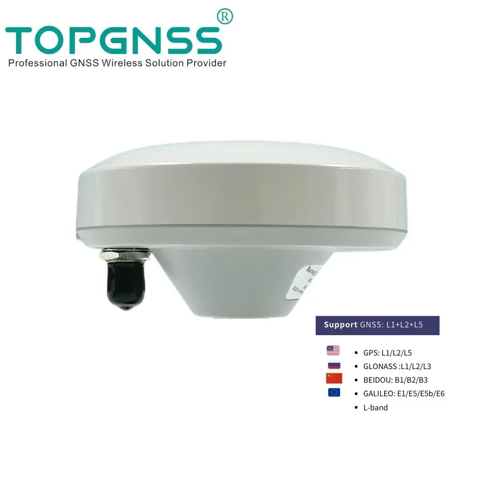

GNSS L1 L2 L5 AN106 Unmanned vehicle high-precision drone measurement full-frequency RTK antenna new small high-gain TOPGNSS