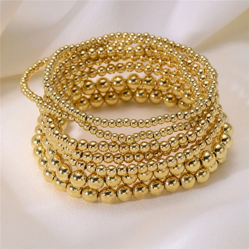 Винтажный золотой браслет YOBEST 7 шт