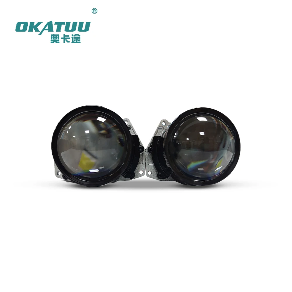 

OKATUU OK91-1 3Inch Bi LED Laser Projector Lens 45W 65W Car Light LED Laser Car Projector Lens 6000K 8000LM 9-16V
