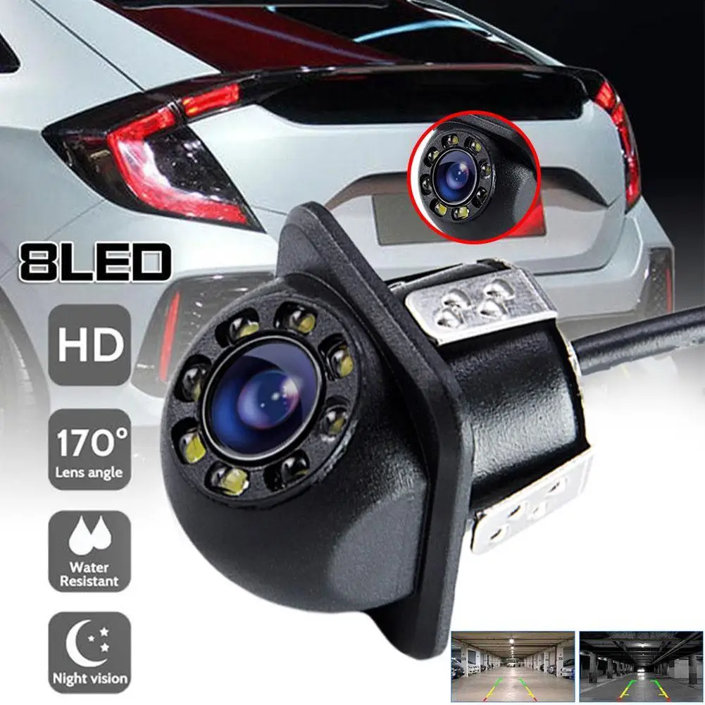 

Car Rear View Camera 4LED Night Vision Reversing Automatic Parking Monitor CCD IP68 Waterproof Car Camera