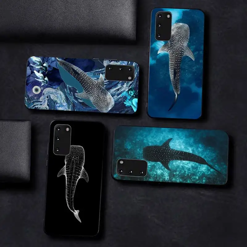 

Ocean Whale Shark Swimming Phone Case for Samsung S10 21 20 9 8 plus lite S20 UlTRA 7edge