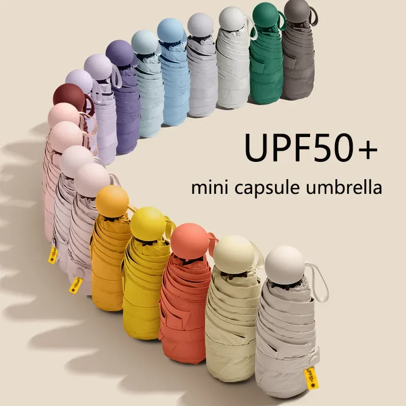 

NEW Sun Umbrella Anti-UV Mini Capsule Umbrella Small Umbrella Pocket Sun Protection and Ultraviolet Protection Parasol Paraguas
