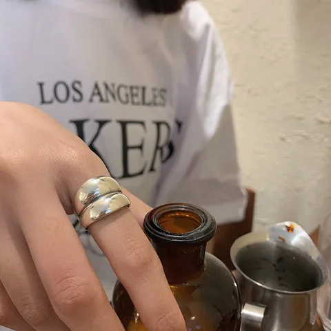 QMCOCO Серебряные Панк Кольца