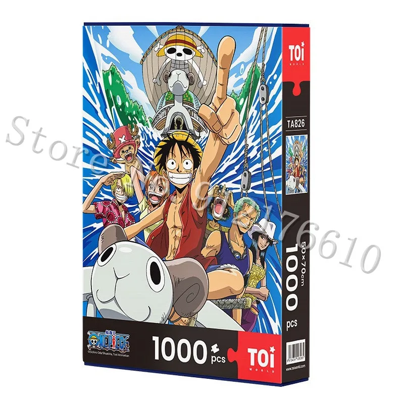 Пазлы Onepiece Bandai из аниме 1000 штук бумажные умные декомпрессионные сделай сам