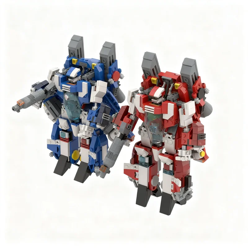 Набор из 672 деталей MOC Macross VF1J: Коллекционная модель космического корабля MILA из научно-фантастической серии, совместимые строительные блоки, игрушка-подарок (art.: 3920dc0f945ec) - 3920dc0f945ec