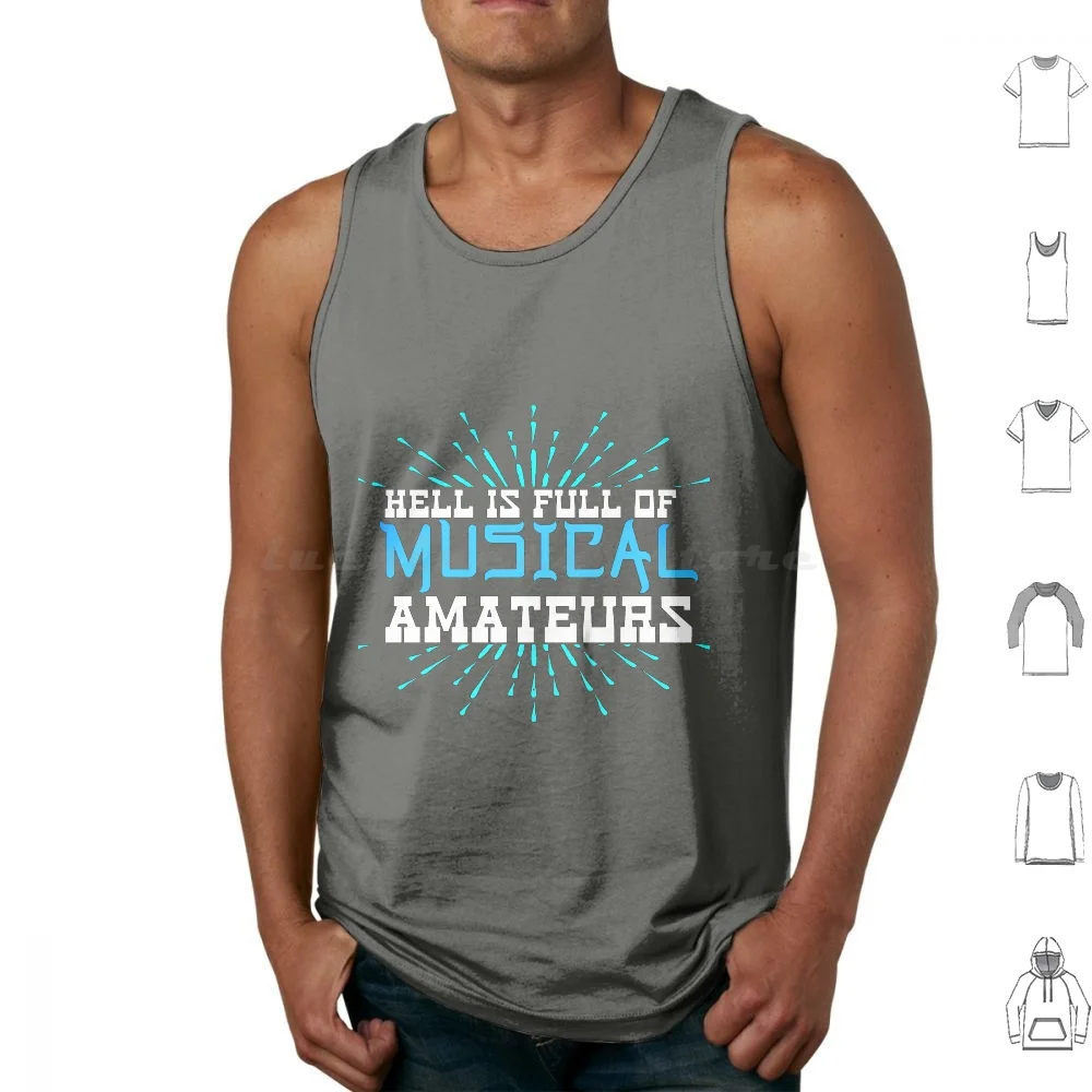 

Active Band Sticks The Tempo Sound Hell Is Full Of Musical Amateursretro Wave Tank Tops Print Cotton Active Band Sticks