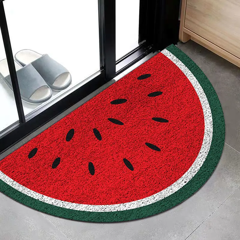 

Semicircle Door Mats Antiwear PVC Waterproof Ant-Slip Bedroom Rugs and Carpets Rainbow Printed Entrance Outdoor Indoor Doormat