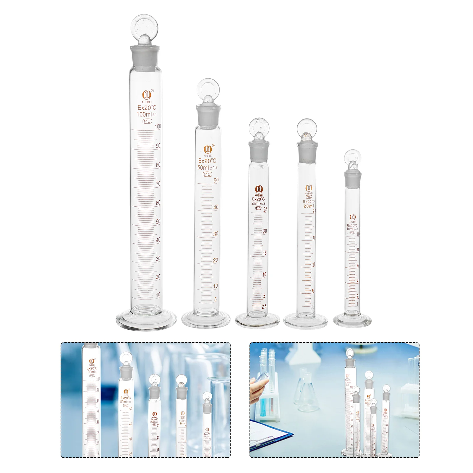 

Cylinder Graduated Measuring Glassstopper Scientificstoppered Experiment Chemistry Liquid Cylinders 20Ml 10Ml Dropper 100Ml Test