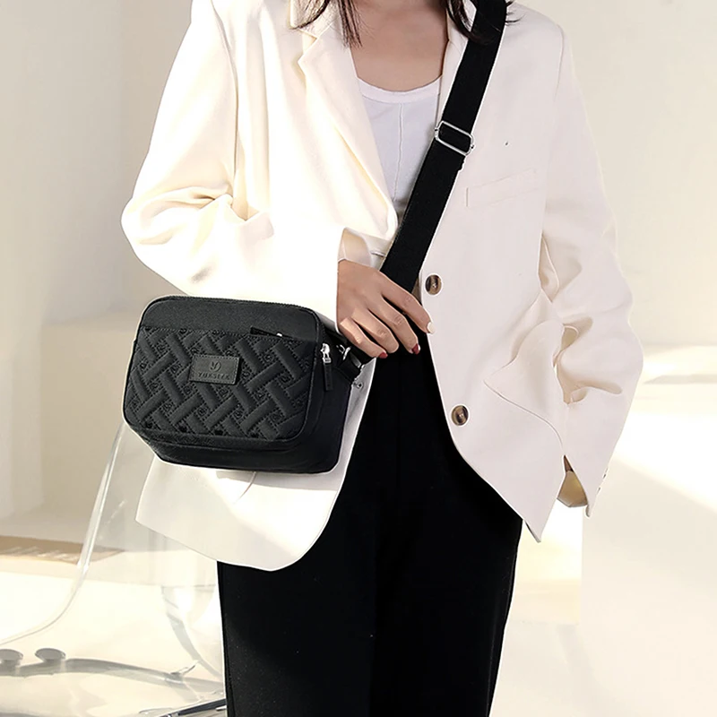 

Женская сумка на плечо, нейлоновая маленькая сумка, новая модная сумка-мессенджер, однотонная Повседневная Сумка-тоут, уличный кошелек, сум...