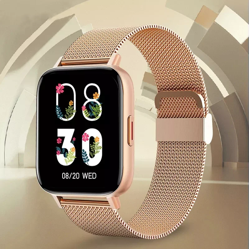 

New Fashion Women Smart Watch Woman Fitness Tracker Bluetooth Call Watch Heart Rate Monitoring For Android IOS Lady Smartwatch