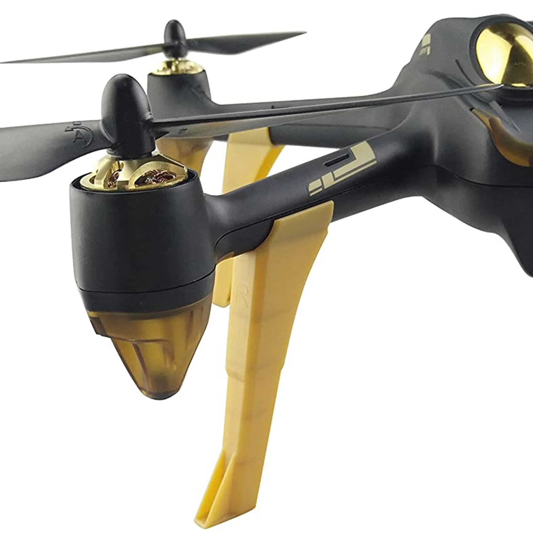 Фото 4 шт., аксессуар для вертолета, шасси для Hubsan H501S H501C X4 FPV, четырехосные детали для самолетов, золото №5