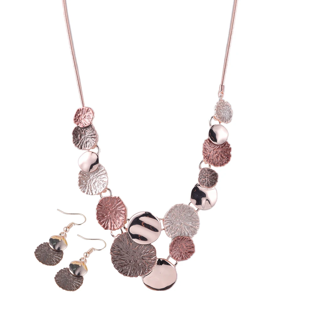 Набор модных массивных ожерелий MeiceM с большим кулоном Модные женские ювелирные