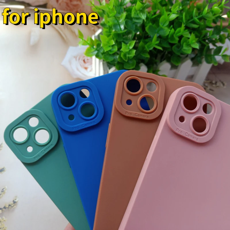 

For iPhone XR 7 6S 8 Plus 14 13 12 11 Pro Max XS X Mini Shockproof Phone Case Protective Sleeve Silicone