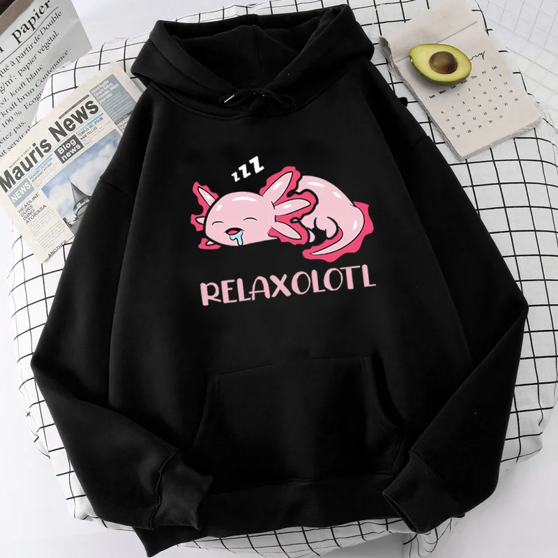 

ajolote Axolotl hoodies women harajuku Korea anime female hoddies printed anime