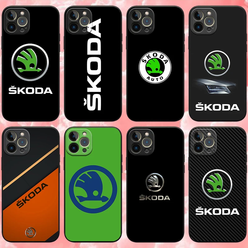 

Sport-S-Skodas-Car Phone Case for Iphone 11 12 13 Pro Max Mini XR XS 8 X 7 6 6s Plus SE2020 Soft Silicone Cover Fundas 11 Cases
