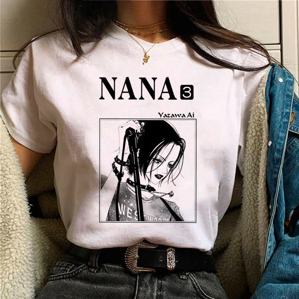 

nana anime t shirt women summer anime t shirt girl harajuku comic clothing