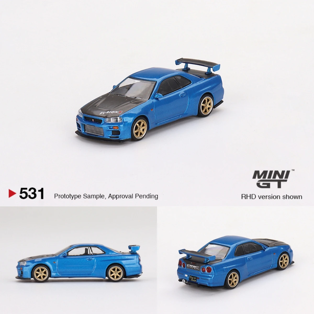 

MINI GT 1:64 Skyline GTR (R34) Top Secret 531 Diecast Model Car