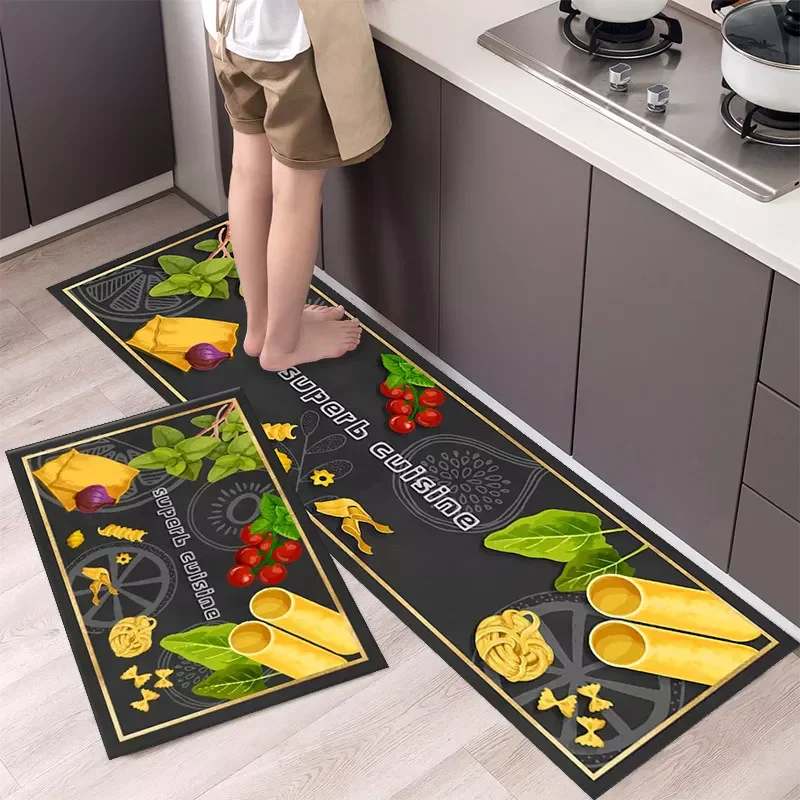 

Fashionable Simple Nordic Style Kitchen Floor Mat Household Carpet Long Strip Door Mat Modern Home Decor