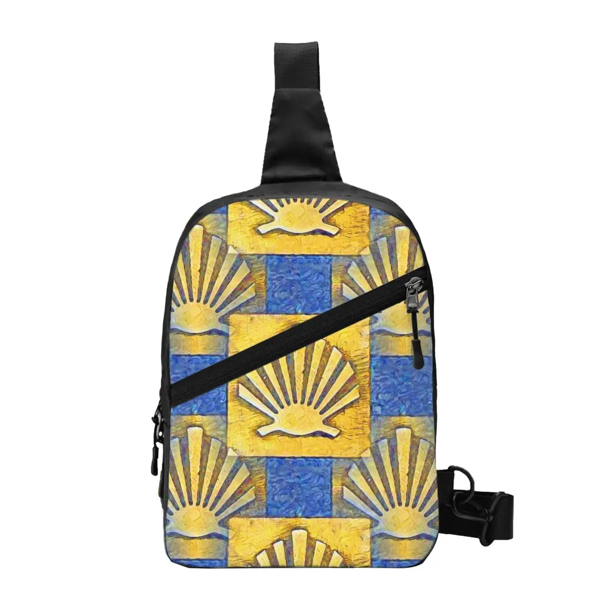 Сумка-слинг на плечо мужская ранец с фестонами Сумочка через дорожный походный