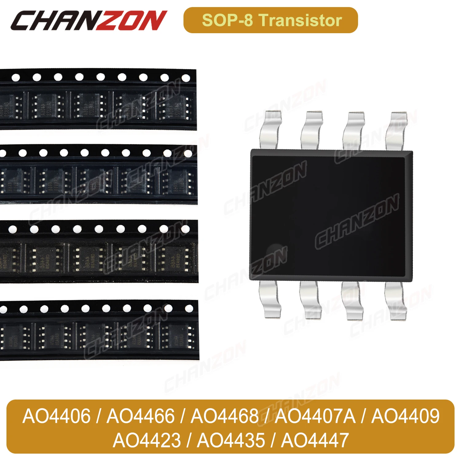 Оригинальный Sop8 N P канал Ao4406 Ao4466 Ao4468 Ao4407A Ao4409 Ao4423 Ao4435 Ao4447 8-контактный МОП-транзистор интегральная схема