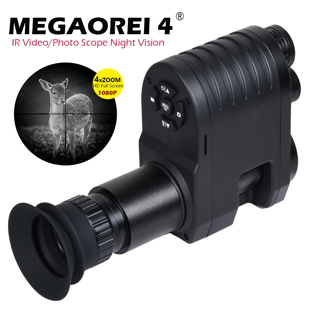 NEW 4x zoom Infrared Night Vision Scope HD 1080P Digital Night Vision Monocular Device Full Screen Video/photo Hunting Cameras