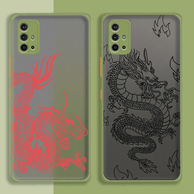 

Celular Shell Case for Motorola Moto G30 G9 G8 G10 G40 G60 Plus Power Play E7i E7 G Stylus G40 Soft Edge Dragon