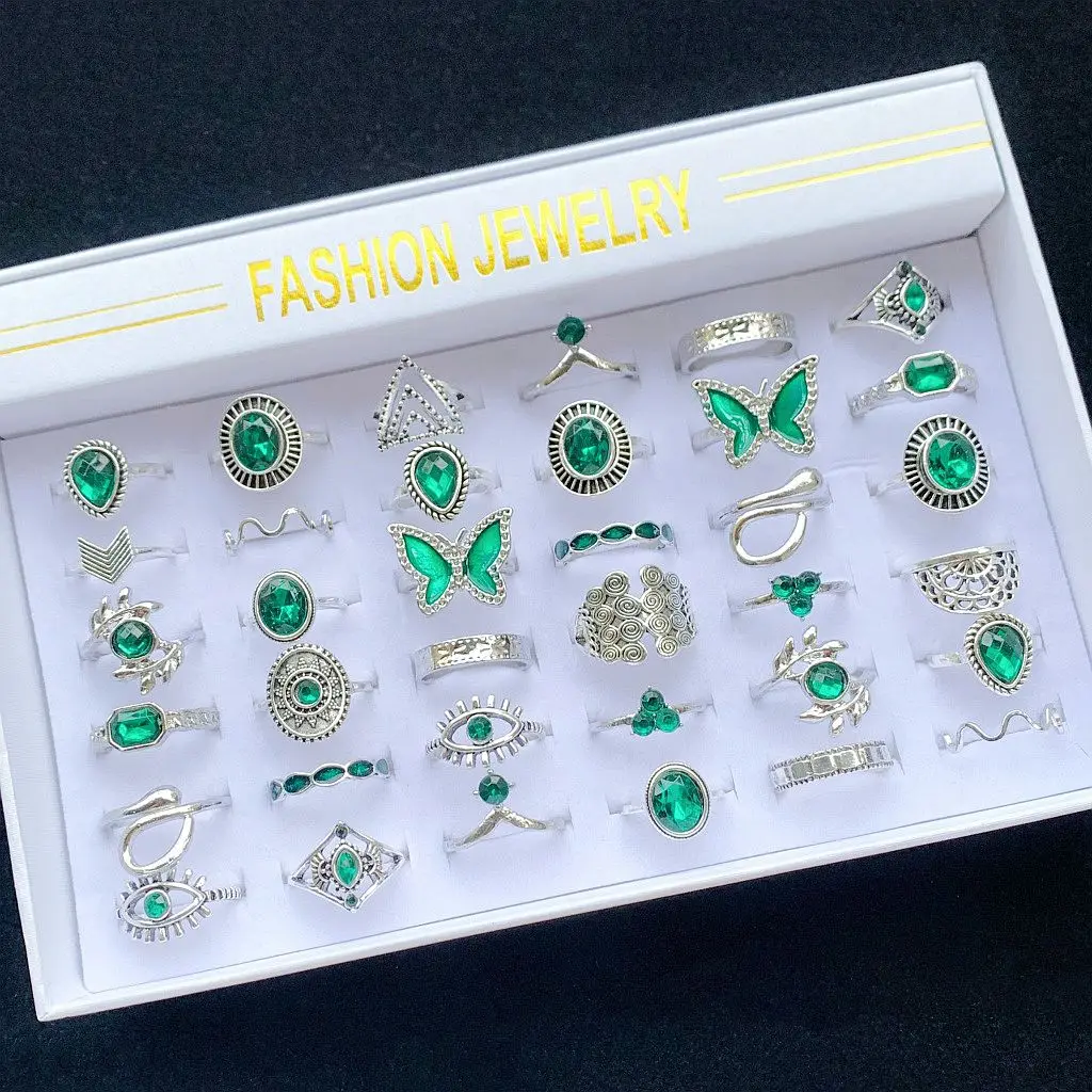 14 шт./партия Женские винтажные кольца в этническом стиле