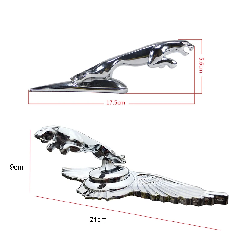 

Auto Front Hood Bonnet Cover Badge Sticker for Jaguar F-Type XJ E-Pace S-Type XF XE R Sport X-Type F-Pace I-Pace Chrome Emblem