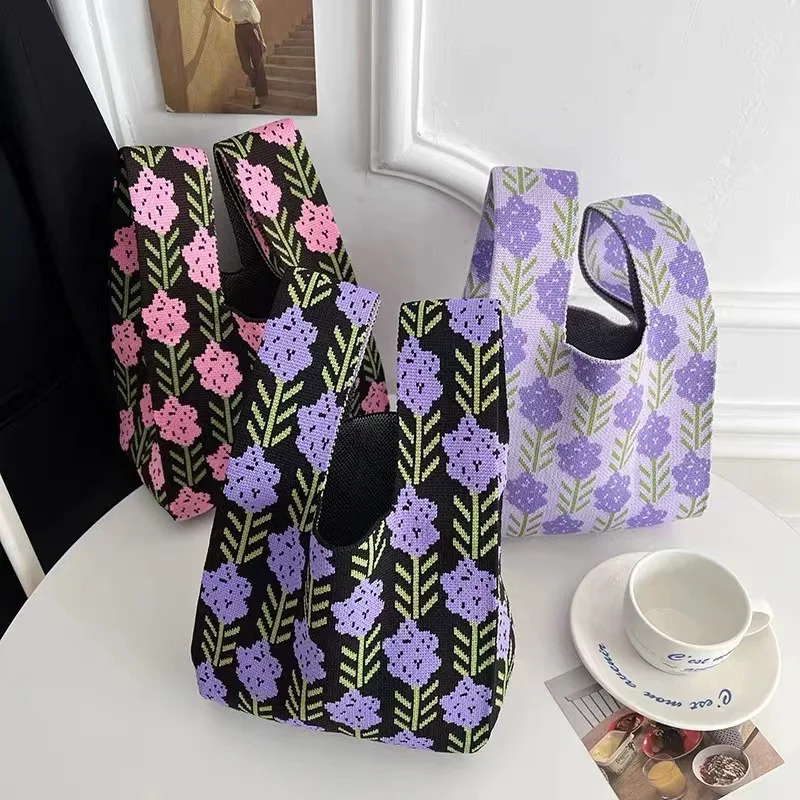 

Vest Bag Knitted Bag Tote Bag Student One Shoulder Bag Woolen Yarn Bag Bags for Women Designer Bags