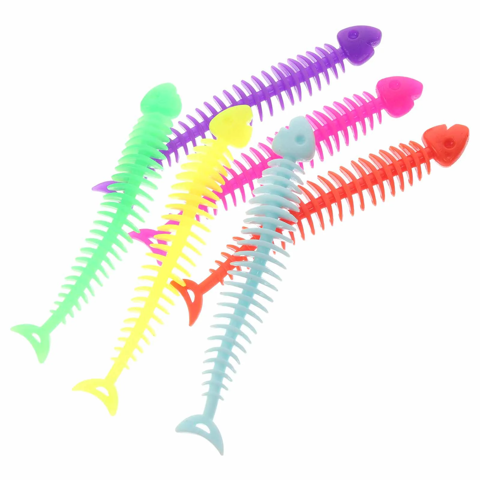 

12Pcs Sensory String Toys Kids Stretchy Fish Bone Toy Stretchy Strings Toys Sensory Squeezing Toy,
