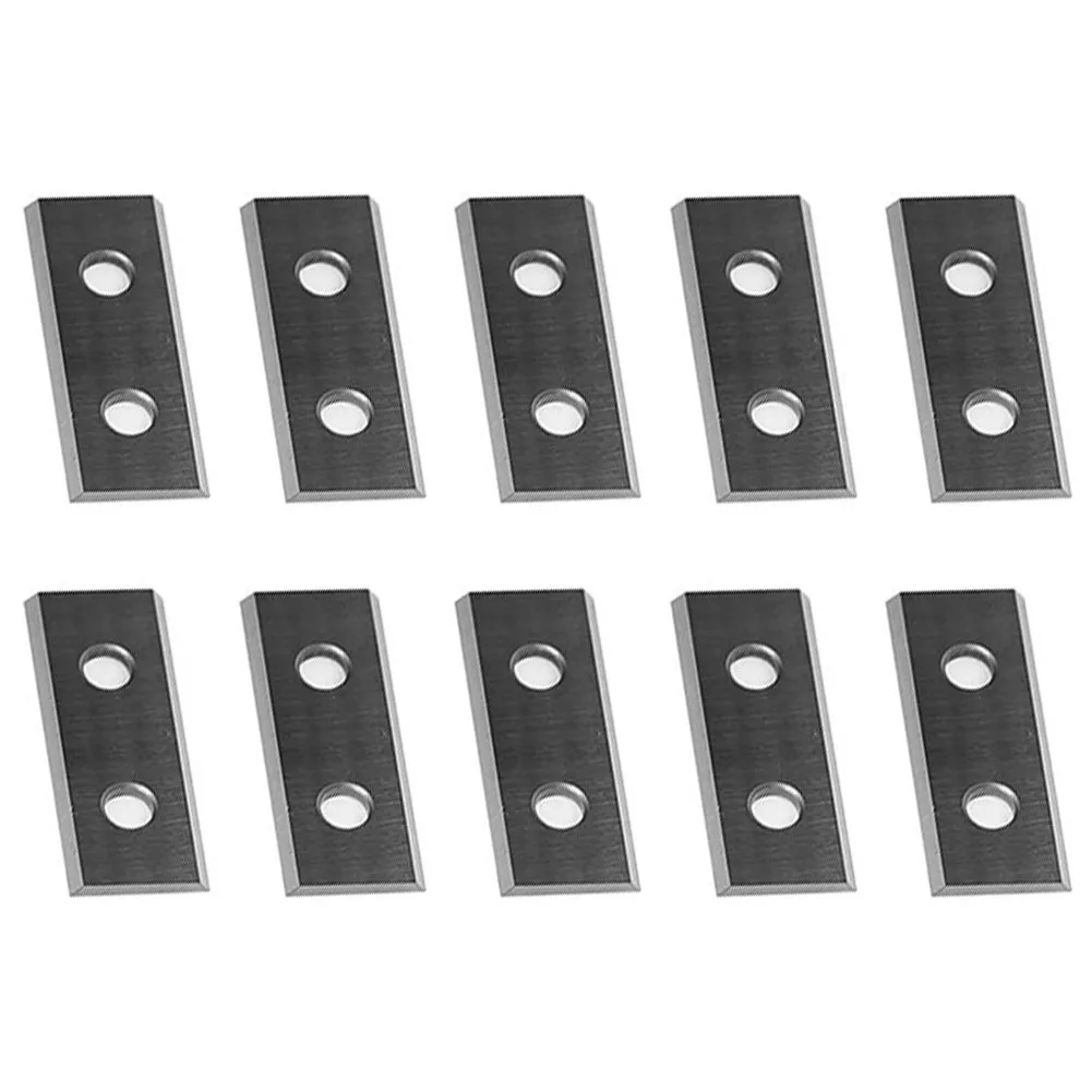 

10pcs Square Carbide Inserts Cutter Blades 30x12x1.5mm 2 Edges For Wood Surface Planing Groovers Helical Planer Cutter Heads
