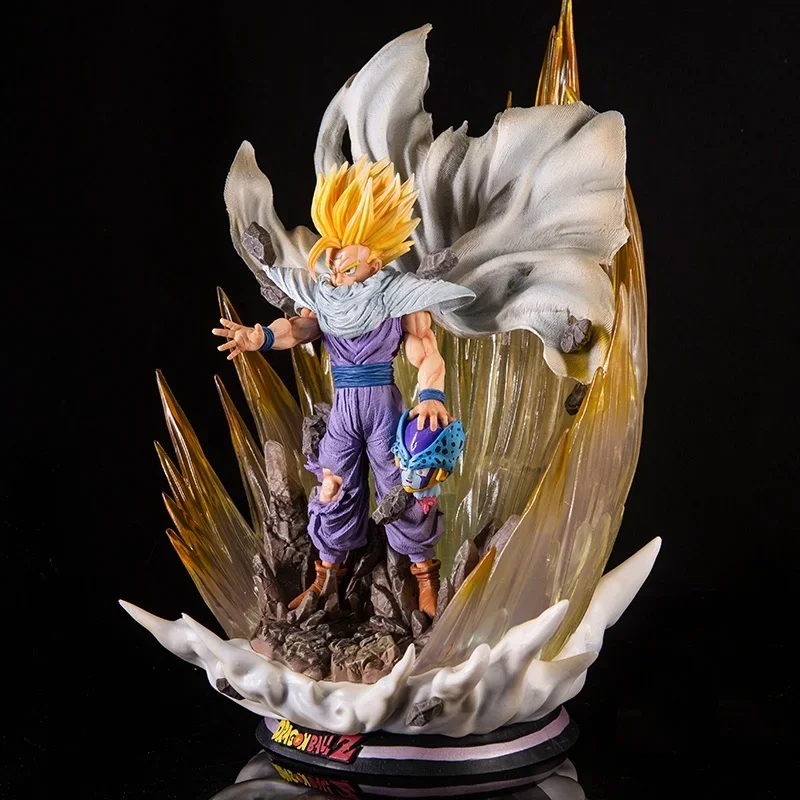 Dragon Ball Son фигурка гохана 42 см Super Saiyan 2 Gk Dbz Cell Аниме фигурки Статуэтки из ПВХ со