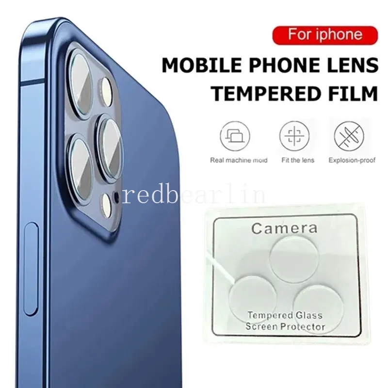 200pcs Lens Tempered Glass For iPhone 14 Pro Max Camera Protector Glass For iPhone 11 12 13 Pro Max 14pro max Real Lens Glass