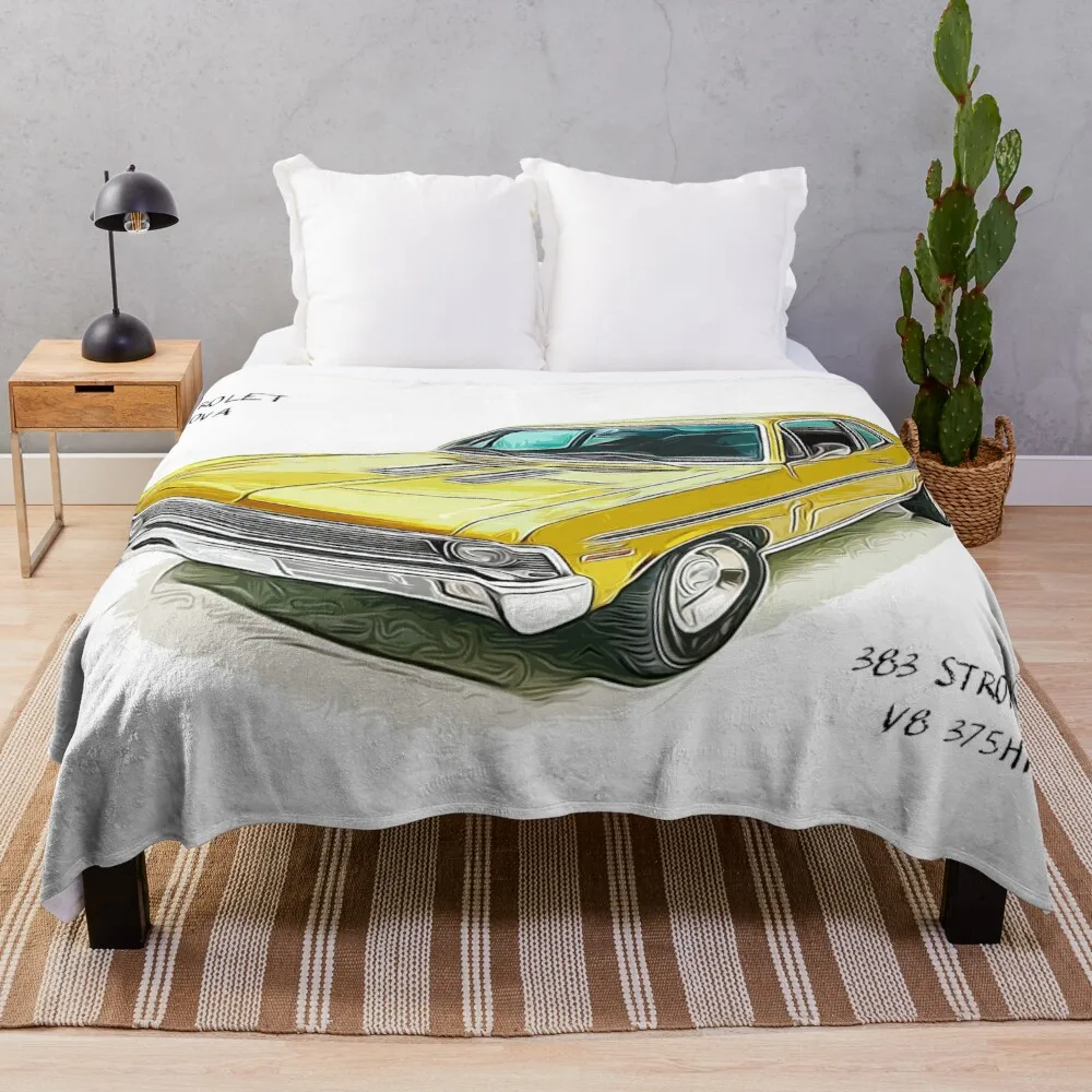 

1970 г., плед для Chevrolet Nova, Гигантское Одеяло для дивана, спальный мешок, одеяло