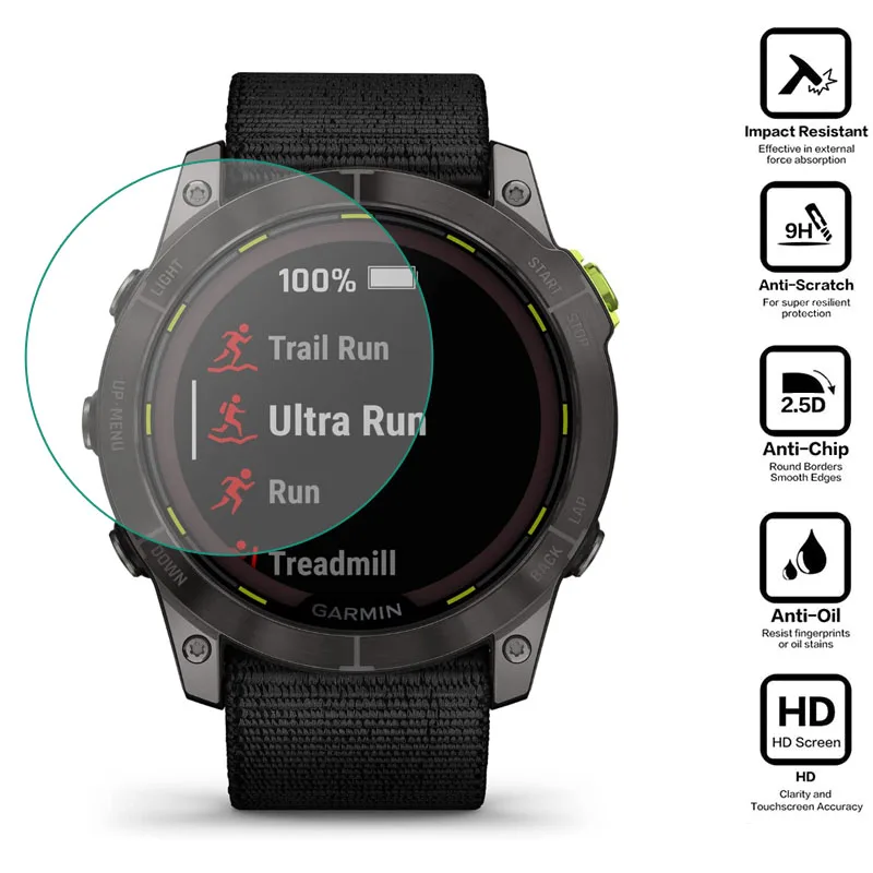 

Hard Glass Smartwatch Clear Protective Film For Garmin Enduro 2 Smart Watch Display Screen Protector Cover Enduro2 Accessories