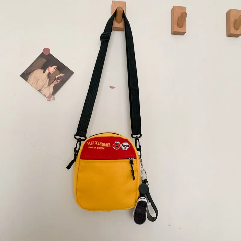 Холщовые сумки через плечо для женщин Повседневная маленькая сумочка на ремне