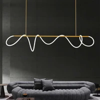 nordic minimalism led pendant lights modern chandeliers golden led shiny decorative pendant lamp living room kitchen hanglamp