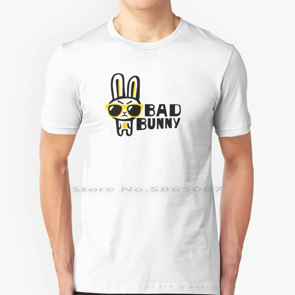 

Bad Bunny T Shirt 100% Cotton Bad Bunny Big Size 6xl Tee Gift Fashion
